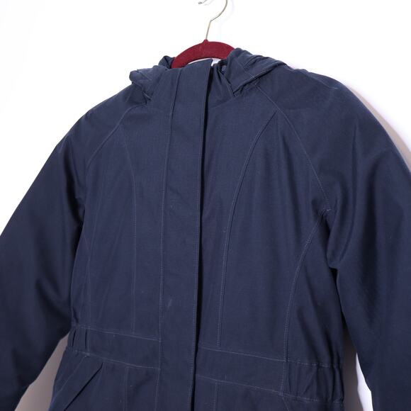 THE NORTH FACE Arctic 2 Down Parka Summit Navy Hooded Zippered Women's M - Picture 9 of 16